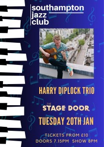 Southampton Jazz Club with the Harry Diplock trio - January 2026